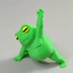 Набор декоративных фигурок Лягушки-йоги 4 шт. из PLA-пластика, салатовые, высота 5-7,5 см. - изображение 7