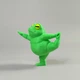 Декоративная фигурка Лягушка-йог Поза Танцора из PLA-пластика, салатовая, 3D-печать, высота 6,5 см - изображение 2