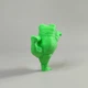 Декоративная фигурка Лягушка-йог Поза Танцора из PLA-пластика, салатовая, 3D-печать, высота 6,5 см - изображение 3