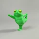 Декоративная фигурка Лягушка-йог Поза Танцора из PLA-пластика, салатовая, 3D-печать, высота 6,5 см - изображение 6