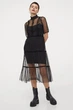 Сукня ST1DF2X ОВ Чорний 0949587 H&M S(р) - изображение 1