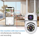 Возвратная уличная камера Dual Lens E10 Wi-Fi с двумя объективами - изображение 3