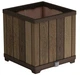 Горщик для рослин Keter Deco Square 45,5x45,5x45,5 см пластик коричневий 81 л - зображення 1