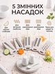 Овощерезка ручная мультислайсер шинковщица механическая многофункциональная терка Hausland измельчитель универсальный кухонный нож для нарезки овощей фруктов из нержавеющей стали 7в1 Голубой (03270001) - изображение 4