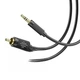 Кабель аудио Hoco 3.5 мм Jack - 2 RCA 1.2 м Чёрный (UPA28) - изображение 5