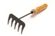 Граблі садові MASTERTOOL із дерев'яною ручкою 5 зубів 255х95 мм 14-6191 - зображення 1
