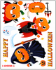 Наклейки На Хелловін Гарбузові Герої Halloween 2 аркуші 27 шт. - зображення 2