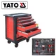 Шкаф-тележка YATO с инструментами 400 предметов 7 ящиков 958 x 766 x 465 мм YT-55302 - изображение 2