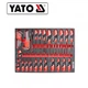 Шкаф-тележка YATO с инструментами 400 предметов 7 ящиков 958 x 766 x 465 мм YT-55302 - изображение 4