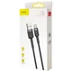 Кабель Baseus cafule Cable USB For Type-C 2A 3m Gray+Black - зображення 5