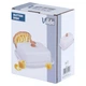 Maselniczka Vilde z drewnianym uchwytem ceramiczna biała (5904316481445) - obraz 7