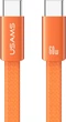 Кабель Usams U96 60W Type-C to Type-C Charging & Data Cable 1.2 м Orange (6958444997483) - изображение 1