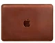 Кожаный чехол для MacBook 15–16 дюймов из натуральной кожи Crazy Horse защитный светло-коричневый 58575 - изображение 1
