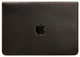 Кожаный чехол-конверт для ноутбука MacBook 13 из натуральной кожи Crazy Horse на магнитах, защитный, темно-коричневый 58585 - изображение 1