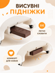 Детский толокар беговел каталка с тихими EVA-колесами 6 дюймов выдвижными подножками до 20 кг белый с коричневым 52×23×40 см (49676142) - изображение 6