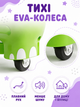 Детский толокар беговел каталка с тихими EVA-колесами 6 дюймов выдвижными подножками до 20 кг зеленый 52×23×40 см (49676139) - изображение 6