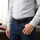 Классический ремень для мужчин 20708 Черный 3,5х126 см Vintage 000348252 - изображение 2