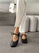 Балетки barefoot NikArt шкіряні чорні 11844 розмір 36 - изображение 4
