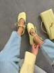Балетки barefoot NikArt шкіряні жовті 11843 розмір 41 - изображение 1