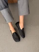 Жіночі лофери barefoot з перфорацією шкіряні чорні розмір 39 - изображение 8