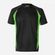 Футболка спортивная длинная мужская Velilla 105501_00/25 L Black/Lime Green (8434455551268) - изображение 1