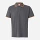 Поло длинное мужское Velilla 105505_08/19 M Grey/Hi-Vis Orange (8435011468853) - изображение 1