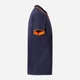 Поло длинное мужское Velilla 105505_61/19 2XL Navy Blue/Hi-Vis Orange (8435011469331) - изображение 3