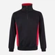 Толстовка на флисе, на молнии мужская Velilla 105704_00/12 S Black/Red (8434455520219) - изображение 1