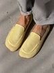Жіночі лофери barefoot з перфорацією шкіряні жовті розмір 37 - изображение 3