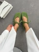 Балетки barefoot з перфорацією NikArt замшеві зелені 11854 розмір 36 - изображение 1