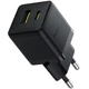Мережевий зарядний пристрій Baseus Palm Fast Charger C+U 30W EU Cluster Black - изображение 3