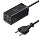 Мережевий зарядний пристрій Baseus GaN3 Pro Desktop Fast Charger 2U+2C 100W EU Black - изображение 1