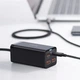 Мережевий зарядний пристрій Baseus GaN3 Pro Desktop Fast Charger 2U+2C 100W EU Black - изображение 10