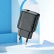 Мережевий зарядний пристрій з кабелем HOCO CS21A Rich single port QC3.0 charger set (Type-C)(EU) Black - зображення 9