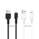 Кабель HOCO X13 USB to iP 2.4A, 1m, PVC, PVC connectors, Black - зображення 3