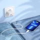 Мережевий зарядний пристрій з кабелем HOCO C109A(PD20W) Fighter single port PD20W charger set(C to iP) White - изображение 9