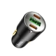 Автомобільний зарядний пристрій HOCO NZ6 PD45W 3-port(2C1A) car charger Black - зображення 6