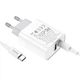 Мережевий зарядний пристрій з кабелем HOCO C80A Rapido PD20W+QC3.0 charger set (Type-C TO Type-C)(EU) White - изображение 7