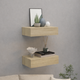 Элегантная подвесная полка с ящиком, дуб сонома. - изображение 5