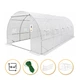 Теплица ProDobro Garden 18 м² усиленная стальной каркас 600x300x200 см белая - изображение 1