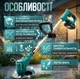 Триммер садовый UR120DWAE АКБ 24V/5Ah 10000 об/мин - изображение 2