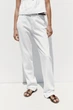 Прямі білі джинси з ременем Zara 3283/157 38 - изображение 2
