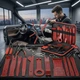 Автомобильнфый комплект 32в1 для демонтажа салона съемники клипс обшивки панелей магнитолы набор инструментов с кейсом - изображение 2