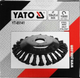 Щетка дисковая YATO плетеная проволока для мотокосы триммера 150х25,4 мм YT-85141 - изображение 6