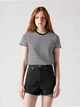 Футболка хлопковая женская Levi's 936464215 L Черная/Белая (1160268857) - изображение 5