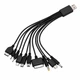 Универсальный USB-кабель 10 в 1 для зарядки телефонов Samsung, Xiaomi, Huawei, Google, OPPO, Vivo - изображение 1