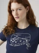 Футболка хлопковая женская Levi's 377725340 S Синяя (1160255576) - изображение 4