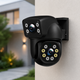 Двойная уличная Wi-Fi камера видеонаблюдения 2+2 Мп E390 + Led подсветка IP66 (Eyes390) - изображение 1
