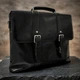 Мужской портфель из натуральной кожи Italico 9225G-38 Черный 38x29x7 см TONY PEROTTI (2000003480869) - изображение 7