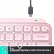 Клавіатура бездротова Logitech MX Keys Mini Wireless Illuminated UA Rose (920-010500) - зображення 7